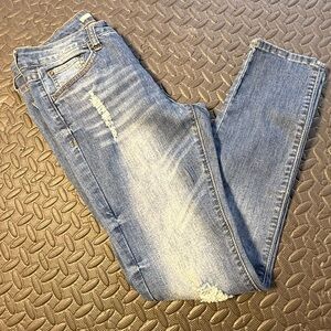 !it Jeans Light Blue Y2K Distressed Skinny Denim Size 6